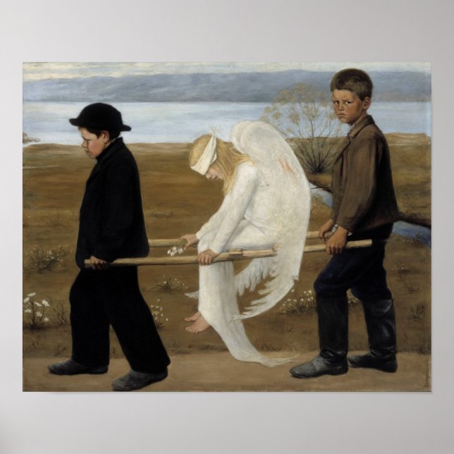Simberg’s "Wounded Angel" art poster (Front)