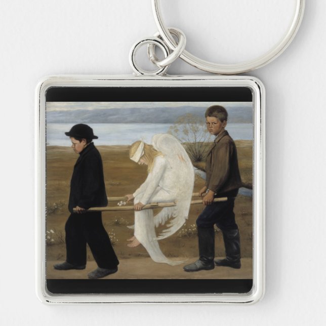 Simberg’s Wounded Angel key chain (Front)