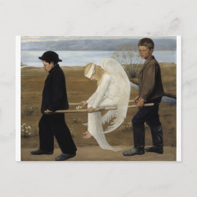 Simberg’s Wounded Angel postcard (Front)