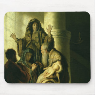 Simeon and Hannah in the Temple, c.1627 Mouse Pad
