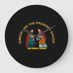 SIMEON AND THE PROMISED SAVIOR LARGE CLOCK