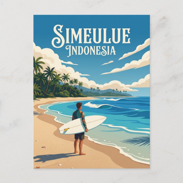 Simeulue Island Indonesia Postcard (Front)