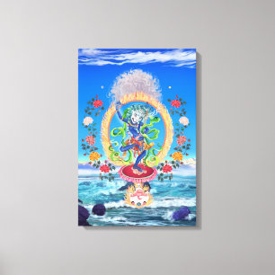 Simhamukha, Lion-Headed Wisdom Dakini Canvas Print