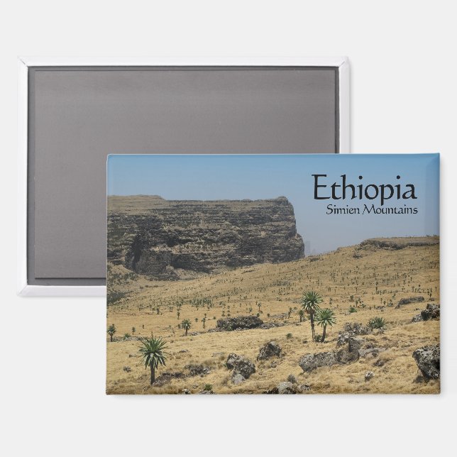 Simien Mountains Ethiopia Magnet (Front/Back)
