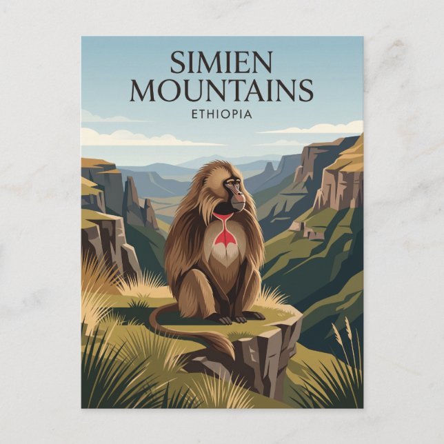 Simien Mountains Ethiopia Postcard (Front)