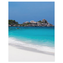 Similan White sand beach and turquoise blue sea