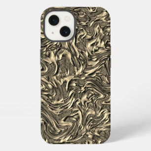 Similar to wall texture in khaki or suede colour iPhone 13 case