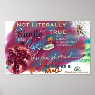 Simile KS2 and KS3 English Literature Classroom Poster