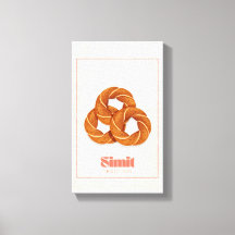 Simit Turkish Sesame Bread Tradition Canvas Poster