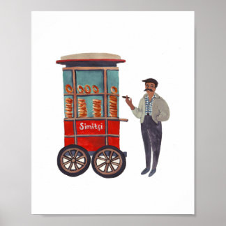 Simitçi (Simit) Print