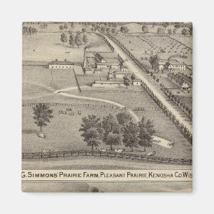 Simmon's Prairie Farm, Kenosha Water Cure Magnet