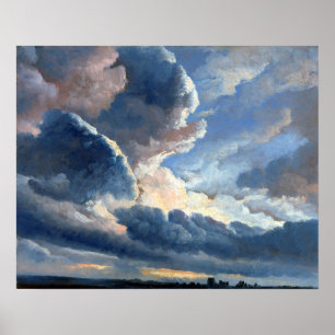 Simon Alexandre Clément Denis Study of Clouds Poster