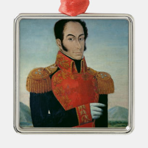 Simon Bolivar Metal Tree Decoration