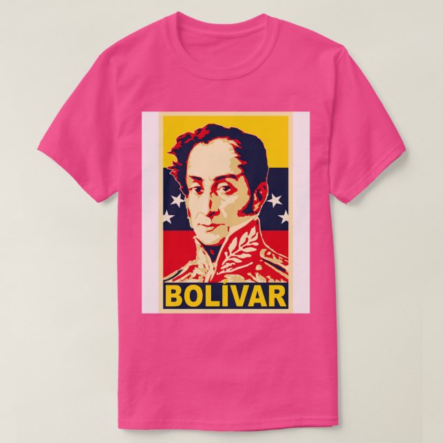 Simon Bolivar Poster T-Shirt (Design Front)