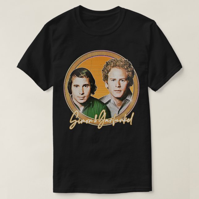 Simon Garfunkel Retro Style Fan Design 1 T-Shirt (Design Front)