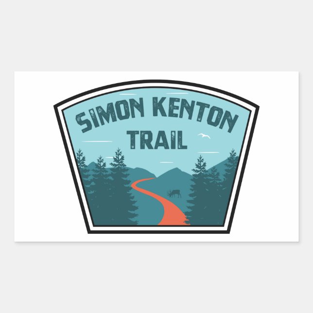Simon Kenton Trail Rectangular Sticker (Front)