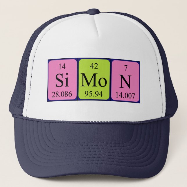 Simon periodic table name hat (Front)