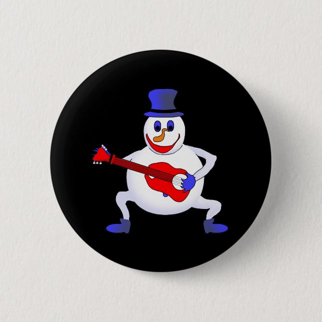 Simon The Snowman 6 Cm Round Badge (Front)