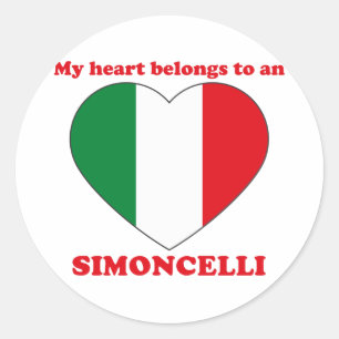Simoncelli Classic Round Sticker