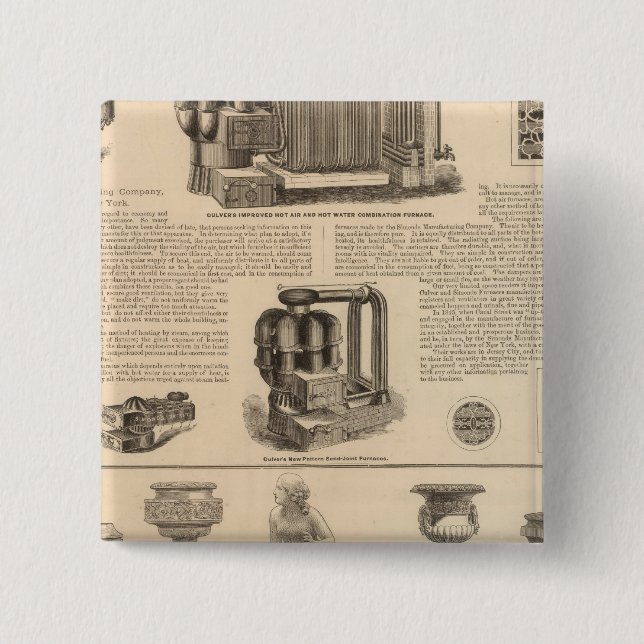 Simonds Manufacturing Company Stewart 15 Cm Square Badge (Front)