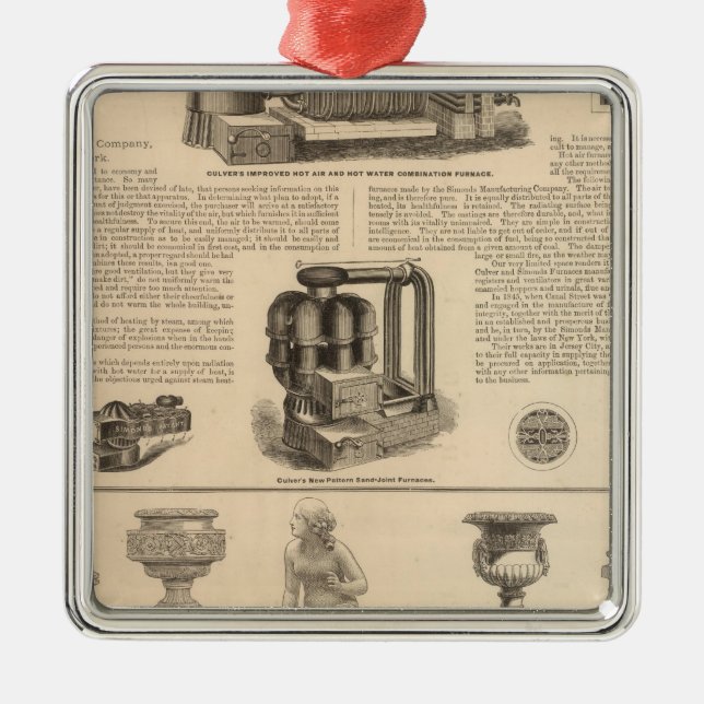 Simonds Manufacturing Company Stewart Metal Tree Decoration (Front)