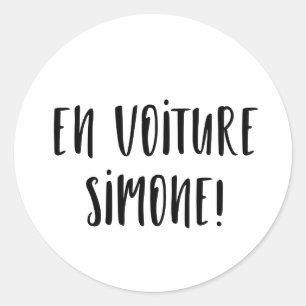 Simone Car Sticker