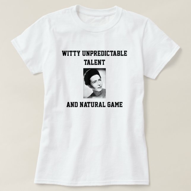 Simone De Beauvoir Rap shirt (Design Front)