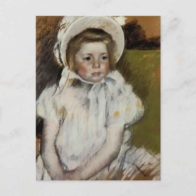 Simone in a White Bonnet Postcard (Front)