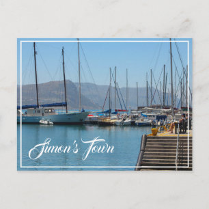 Simon's Town Navy Harbour South Africa Postcard