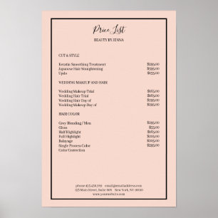 Simpel Blush Black  Price List  Poster