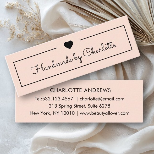 Simpel, handwriting, "Handmade" Mini Business Card (Simpel, handwriting, "Handmade" Mini Business Card)