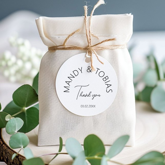 Simpel, minimal handwriting Wedding  Rubber Stamp (Simpel, minimal handwriting THANK YOU! Wedding Rubber Stamp)