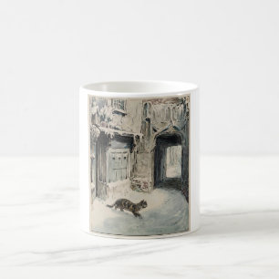 Simpkin the Cat Goes Out (by Beatrix Potter) Coffee Mug