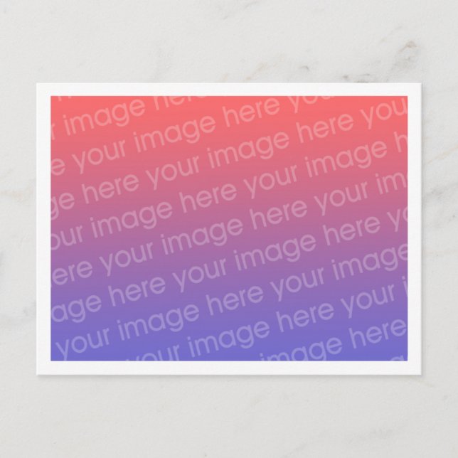 Simple 0.2 inch All Around White Border Template Postcard (Front)