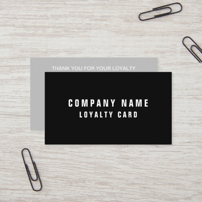 Simple 10 stamp loyalty business card template (Front/Back In Situ)