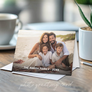 Simple 1 Photo Full Coverage - Chunky Text Overlay Card