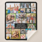 Simple 21 Photo Collage Custom Colour Personalised