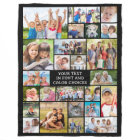 Simple 25 Photo Collage Custom Colour Personalised