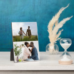 Simple 2 Photo Collage Plaque<br><div class="desc">Customise your photography. You can make this custom product for special occasions like weddings,  birthdays,  Christmas,  Holidays,  Memorials,  Graduation,  Anniversaries and more. It can also be given as a gift to your best friend,  close friend,  family,  and relatives.</div>