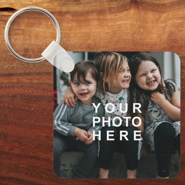 Simple 2-Photo Double-Sided Key Ring (Front)