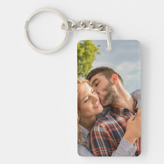 Simple 2 Photo Double Sided Key Ring (Front)