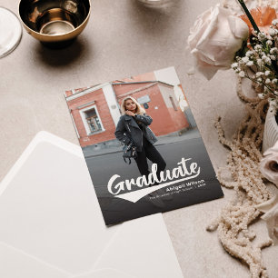 Simple 2 Photo Grad 2022 Graduation Announcement
