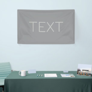 Simple 3 Dimensional Looking Text Grey Banner