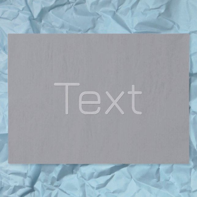 Simple 3 Dimensional Looking Text | Grey Tissue Paper (Creator Uploaded)