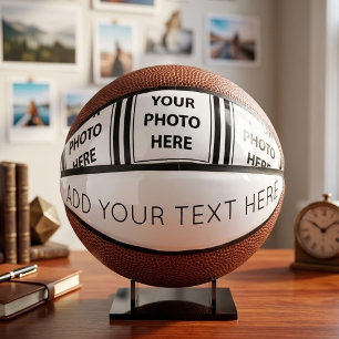 Simple 3 Photos & Add Text –  Upload Picture  Mini Basketball