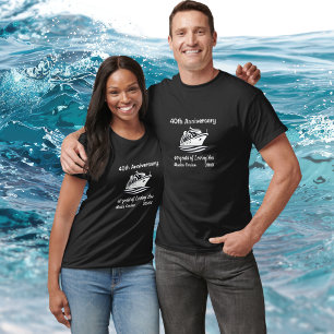 Simple 40th Anniversary Alaska Cruise Personalise T-Shirt