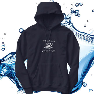 Simple 40th Anniversary Cruise Alaska Personalise Hoodie