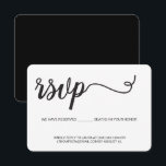 Simple 50th Birthday RSVP reserved seats Card<br><div class="desc">Celebrate the milestone 50th birthday in style with our Simple 50th Birthday RSVP Reserved Seats card. This elegant and chic design features a trendy script handwritten font in classic black and white. Designed with practicality in mind, this RSVP card is perfect for clients who prefer to receive RSVPs through emails...</div>