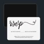 Simple 50th Birthday RSVP reserved seats Card<br><div class="desc">Celebrate the milestone 50th birthday in style with our Simple 50th Birthday RSVP Reserved Seats card. This elegant and chic design features a trendy script handwritten font in classic black and white. Designed with practicality in mind, this RSVP card is perfect for clients who prefer to receive RSVPs through emails...</div>