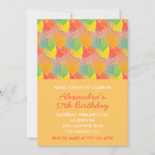 Simple 57th birthday invitations Balloons Modern